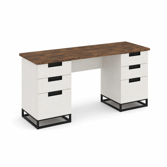 Schreibtisch aus Eichenholz mit Schublade 120x60x75 cm