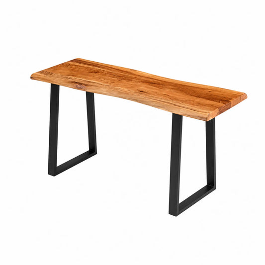 Holzoptik Schreibtisch mit Schubladen aus MDF Dunkelbraun 120cm